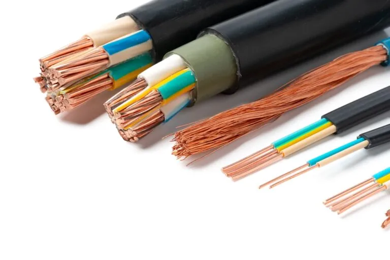 Various,Electrical,Wires,With,Exposed,Copper,Strands,On,White,Background